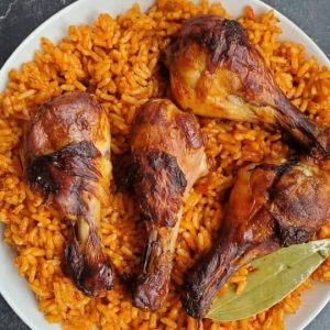 Jollof Rice + Chicken
