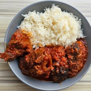 White Rice + Stew + Beef